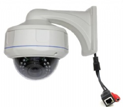 3.0MP Metal Vandalproof /Waterproof HD IP IR Dome Camera (30 IR LED)