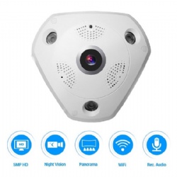 5.0MP 360 Degree Fisheye Security Camera Wireless IP Camera Wifi Dome Camera VR Camera Remote View